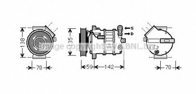 AVA QUALITY COOLING alk131 -  Компрессор, кондиционер